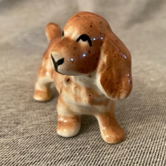English Cocker Spaniel Dog Small Vintage Figure - Picture 4 of 12